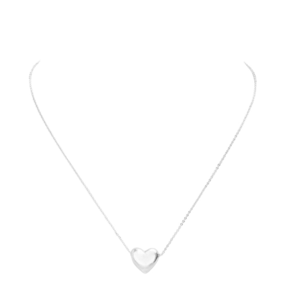 Women's Metal Heart Pendant Necklace Jewelry